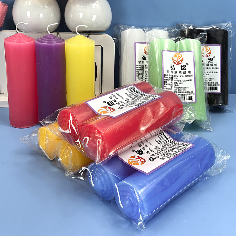2 velas rojas de 4,2 x 13 cm,  - Power Outage Light reseña y precio