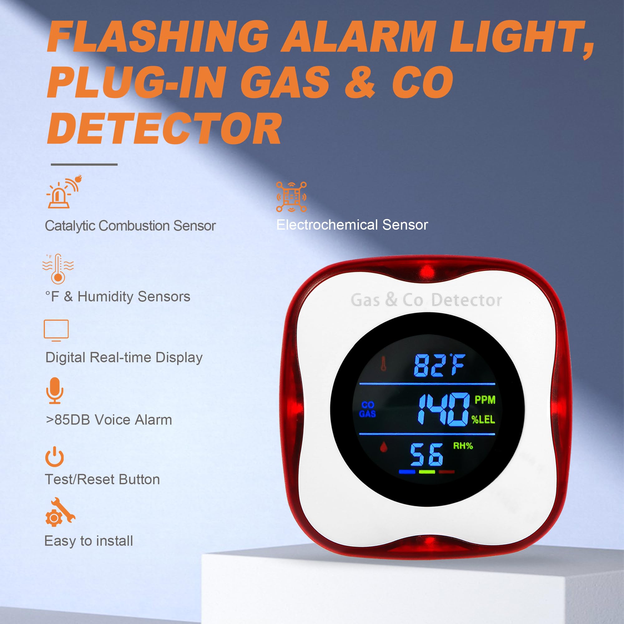 Detector combinado de gas y mo - Co Detector Plug reseña y precio