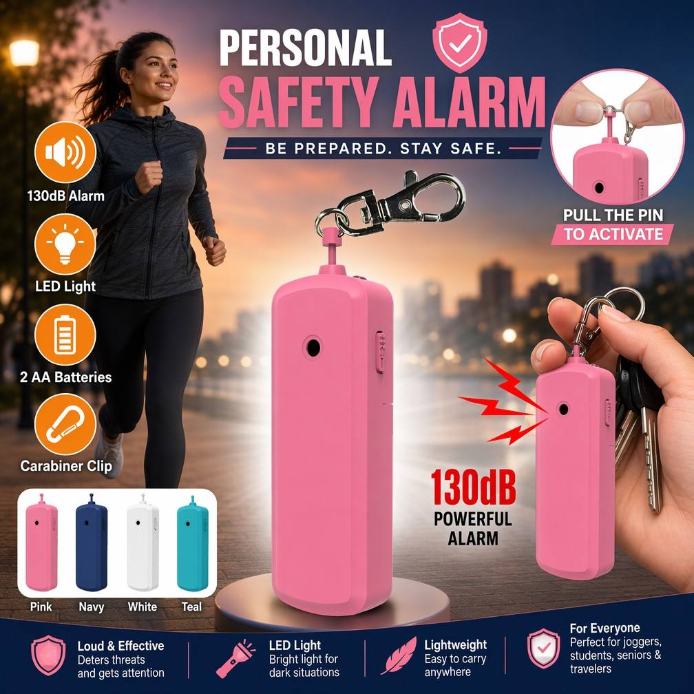 Alarma Antirrobo Portátil de 1 - Personal Alarm Keychain reseña y precio